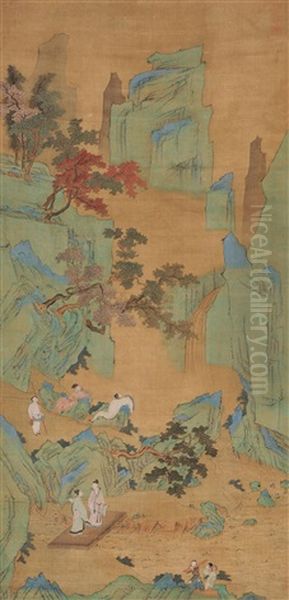 Landscape Oil Painting by Qiu Ying