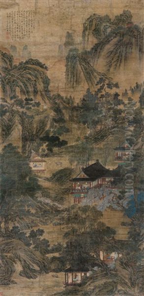 Untitled Oil Painting by Qiu Ying