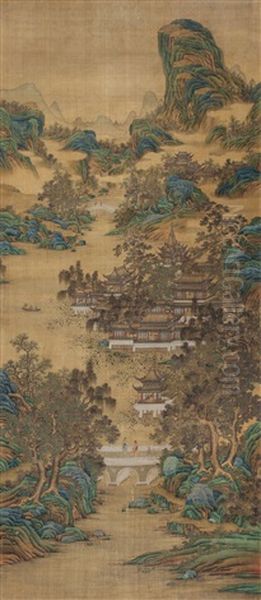 Landscape Oil Painting by Qiu Ying