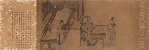 Character Oil Painting by Qiu Ying