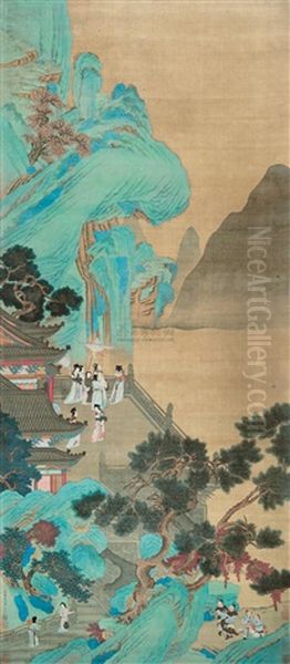 Landscape Oil Painting by Qiu Ying