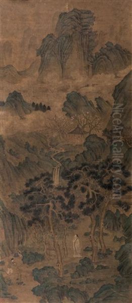 Untitled Oil Painting by Qiu Ying