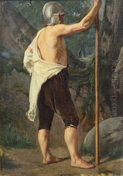 Guerriero Oil Painting by Giovanni Battista Quadrone