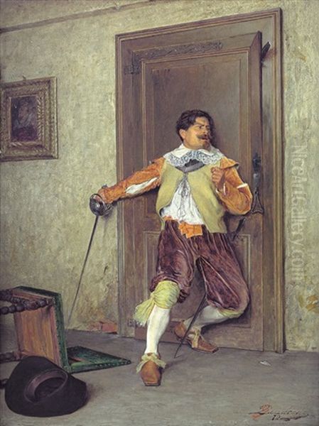 Non Si Passa Oil Painting by Giovanni Battista Quadrone