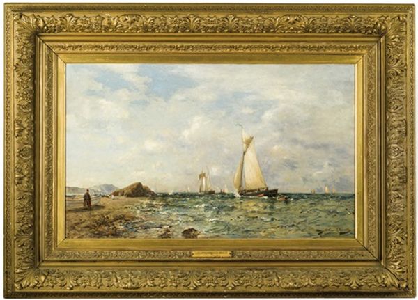 On Narragansett Bay Oil Painting by Arthur Quartley