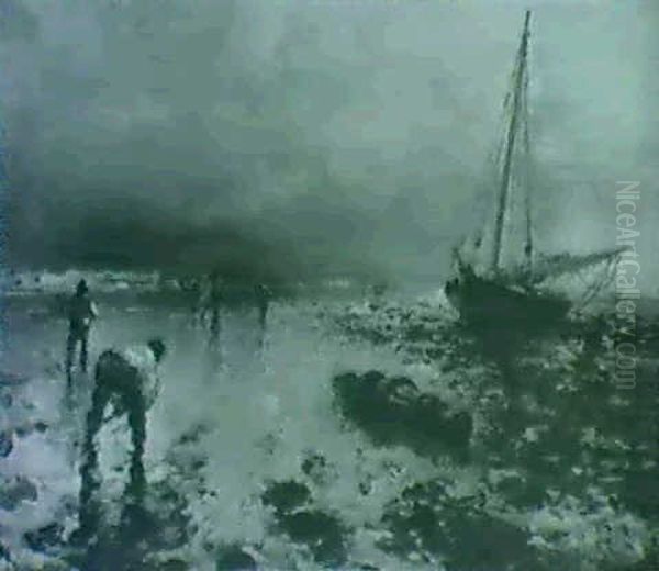 On The North Shore Of Long Island Oil Painting by Arthur Quartley