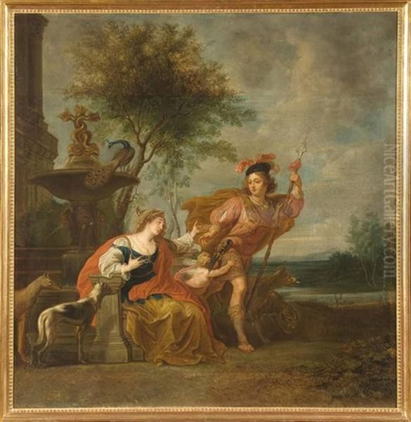 Allegorie De L'amour Oil Painting by Erasmus Quellinus II