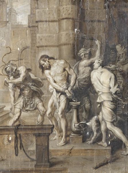 The Flagellation Oil Painting by Erasmus Quellinus II