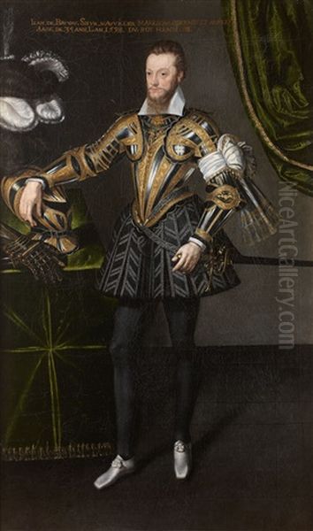 Portrait De Louis De Beauvau A L'age De 29 Ans Oil Painting by Francois, the Elder Quesnel