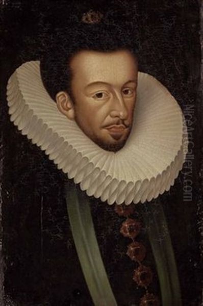 Portrait Konig Heinrich Iii De Valois (by Hanna Kosteska) Oil Painting by Francois, the Elder Quesnel
