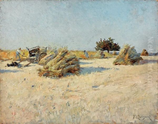 La Moisson Oil Painting by Fernand Quignon