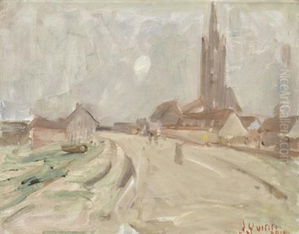 France Oil Painting by James Peter Quinn