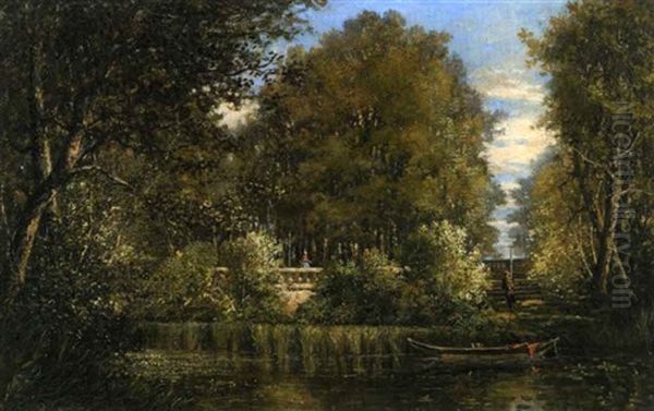 Untitled Oil Painting by Lucien Charles Justin Quintard