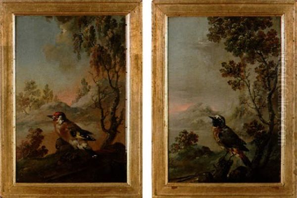 Landskap Med Steglista Och Tornskata Oil Painting by Carl Gustaf Quist