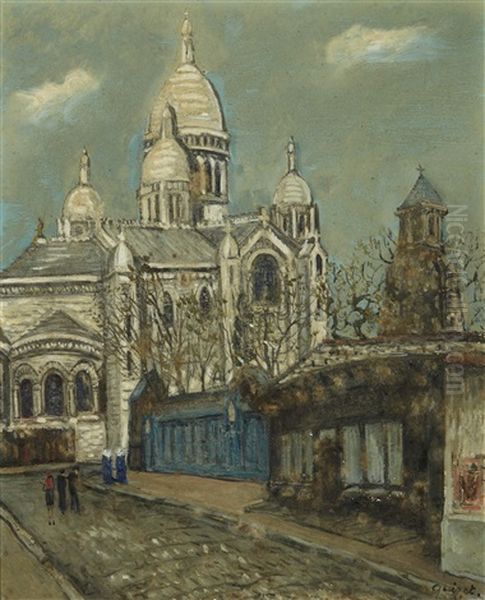 Vue Du Sacre Coeur Oil Painting by Alphonse Leon Quizet