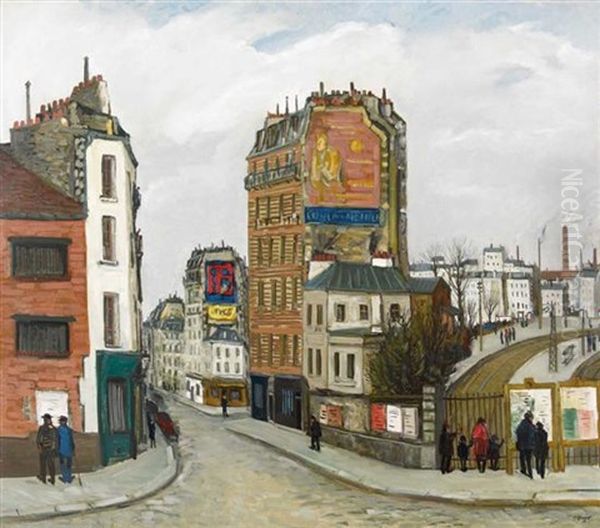 Pre-saint-gervais Oil Painting by Alphonse Leon Quizet