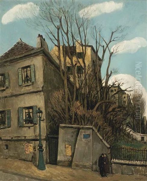 Le Pres-st.-gervais Oil Painting by Alphonse Leon Quizet