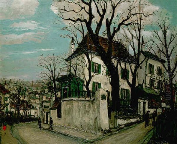 Paris Vu De Montmartre Oil Painting by Alphonse Leon Quizet