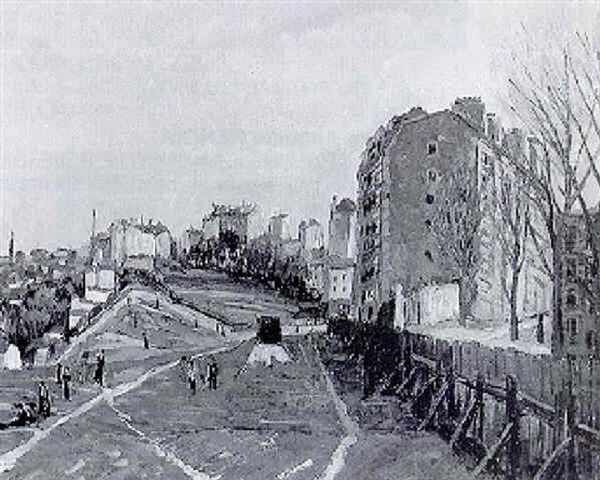 Le Maquis A Montmartre Oil Painting by Alphonse Leon Quizet