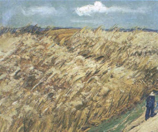 Les Blss Verri,res Oil Painting by Alphonse Leon Quizet