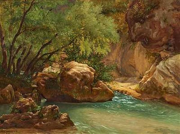 Parti Fra Subiaco Oil Painting by Peter Johann Raadsig