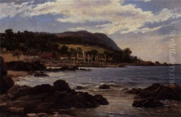 Parti Fra Kullen Oil Painting by Peter Johann Raadsig