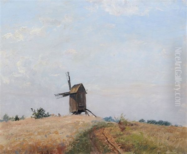 Muhle Oil Painting by Max Friedrich Rabes