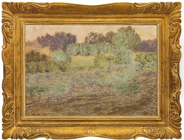 U Reky (labe) Oil Painting by Vaclav Radimsky