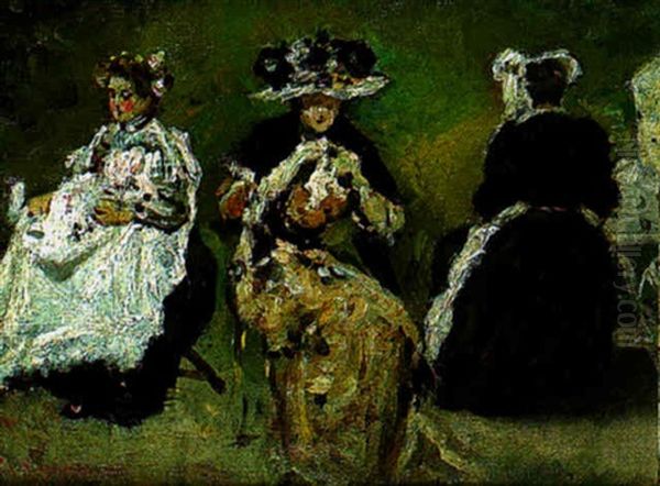 Au Jardin Public Oil Painting by Raffaele Ragione