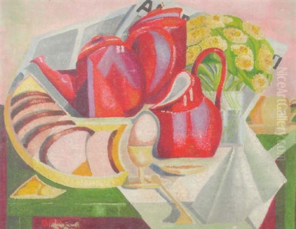 The Breakfast Oil Painting by Anita Rambonnet