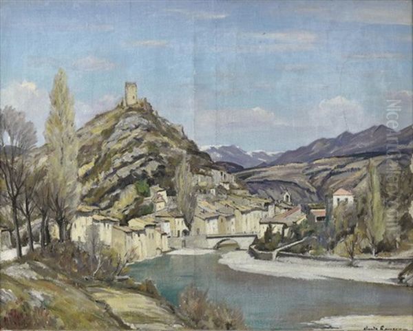 Village Dauphinois Oil Painting by Claude Rameau