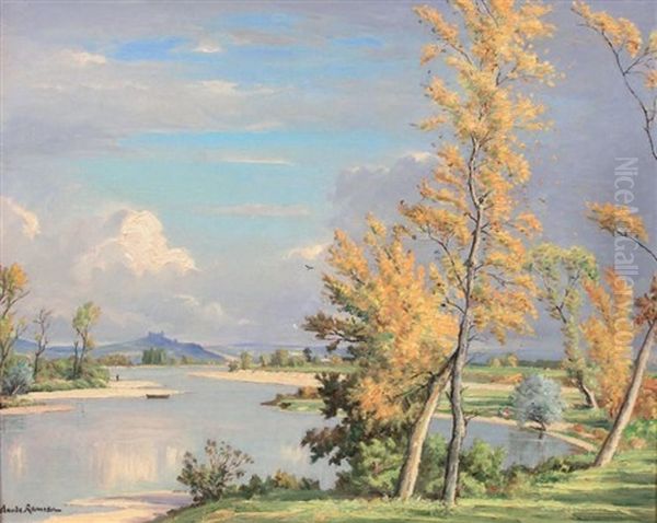 Bords De Loire Oil Painting by Claude Rameau