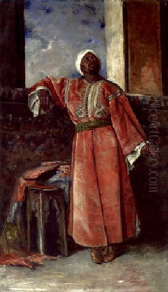 The Pipe Smoker Oil Painting by Manuel Ramirez Ibanez