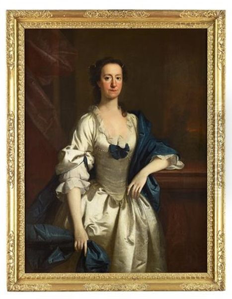 Full Length Portrait Of Miss Mitchell Oil Painting by Allan Ramsay