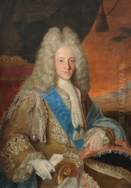 Portrait Philippes V. Von Spanien Oil Painting by Jean Ranc