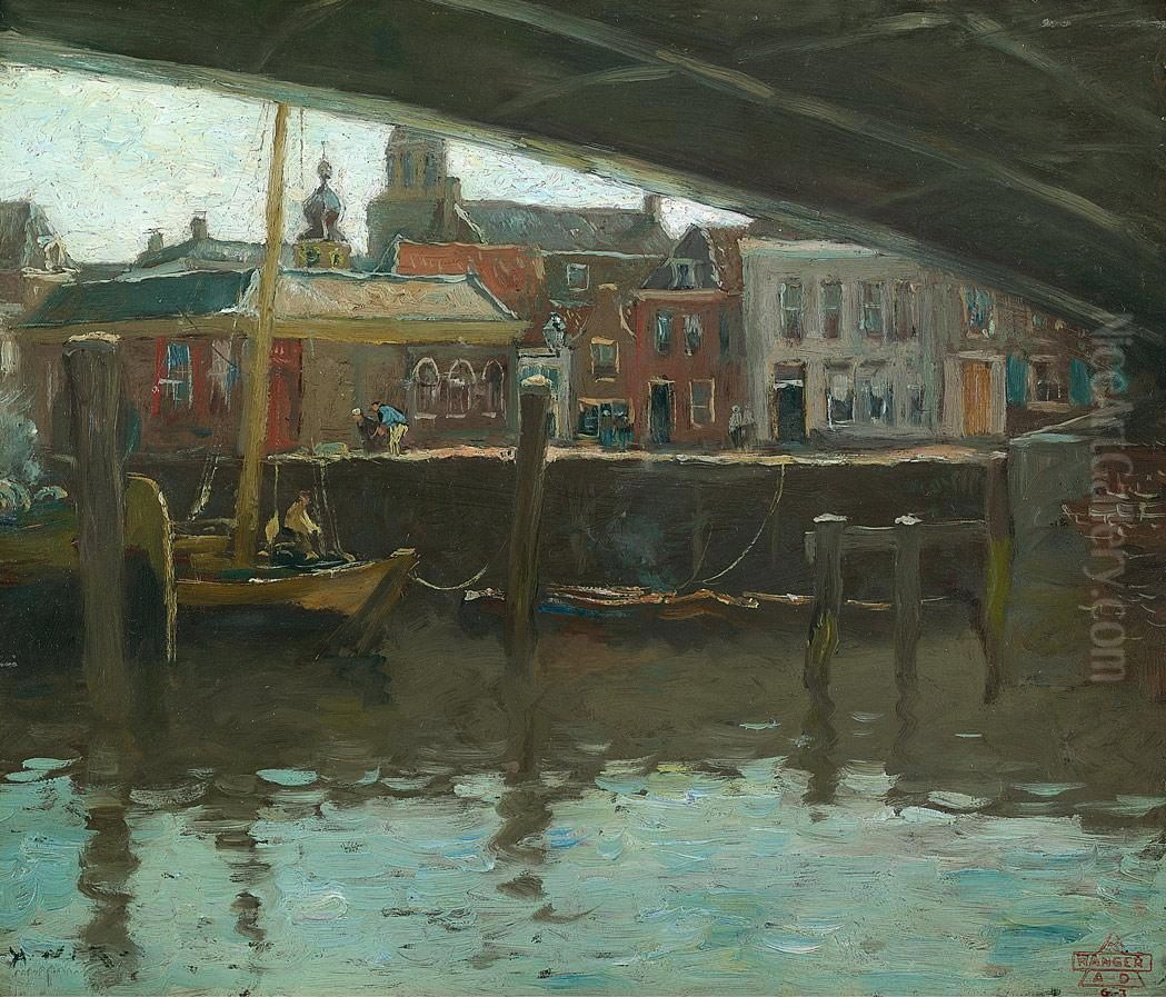 Underneath The Bridge, Amsterdam Oil Painting by Henry Ward Ranger
