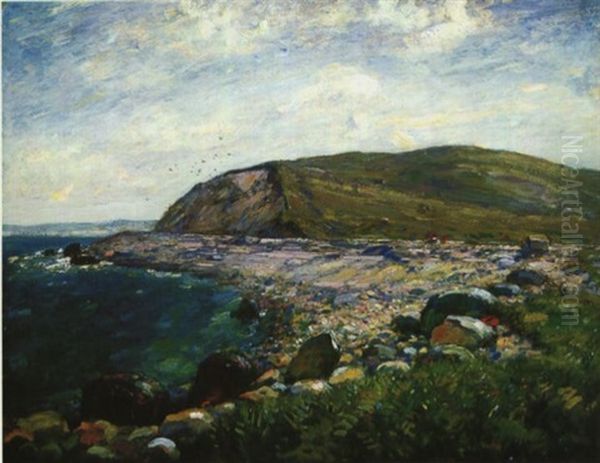 Stony Cove And Headland Oil Painting by Henry Ward Ranger