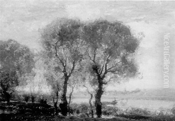 The River's Edge Oil Painting by Henry Ward Ranger