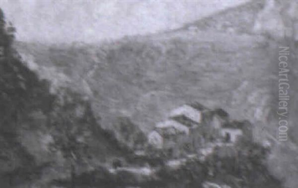 Village In The Mountains Oil Painting by Henry Ward Ranger