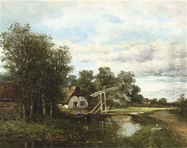 The Little Draw-bridge Oil Painting by Sebastiaan de Ranitz