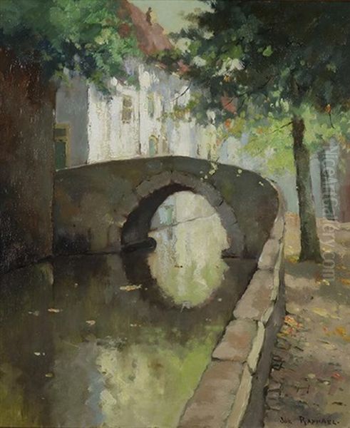 Bruges Oil Painting by Joseph Morris Raphael
