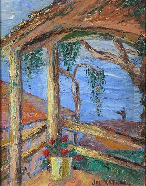 Gazebo By The Sea Oil Painting by Joseph Morris Raphael