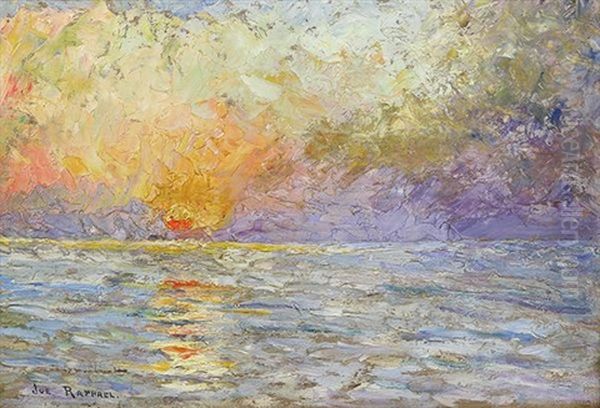 Sunset Oil Painting by Joseph Morris Raphael