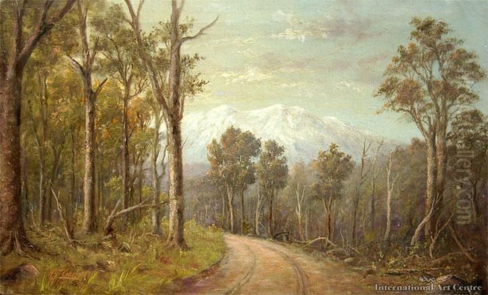 Ruapehu Oil Painting by Thomas Henry Bone