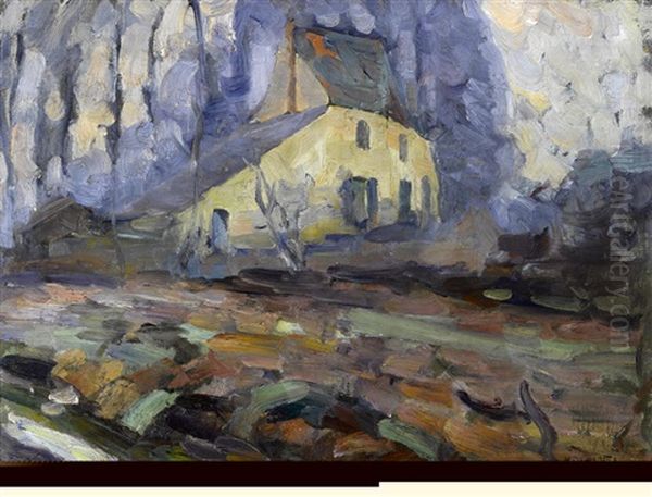 The Artist's Home Oil Painting by Joseph Morris Raphael