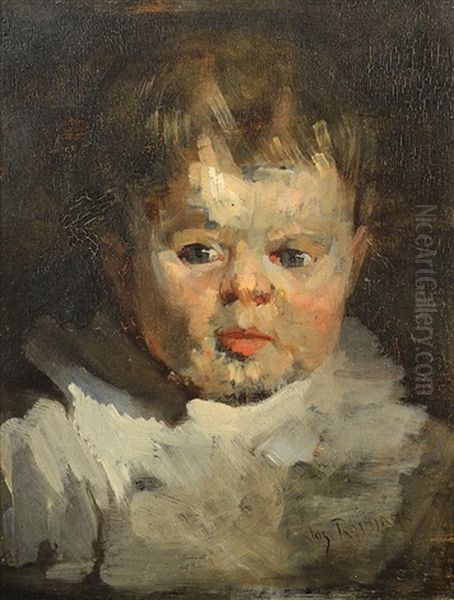 Portrait Of The Artist's Son Oil Painting by Joseph Morris Raphael