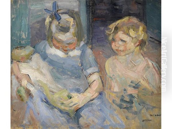 Portrait Of Dany And Joke Oil Painting by Joseph Morris Raphael