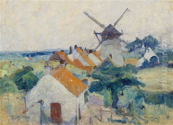 Siska's Mill, Knocke Oil Painting by Joseph Morris Raphael