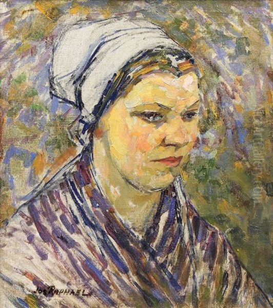 Portrait Of Johanna (the Artist's Wife) Oil Painting by Joseph Morris Raphael