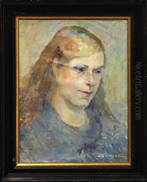 Portrait Of The Artist's Daughter Oil Painting by Joseph Morris Raphael